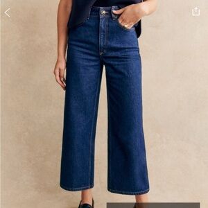 Sezane Le Crop Jean - Indigo - Size 6